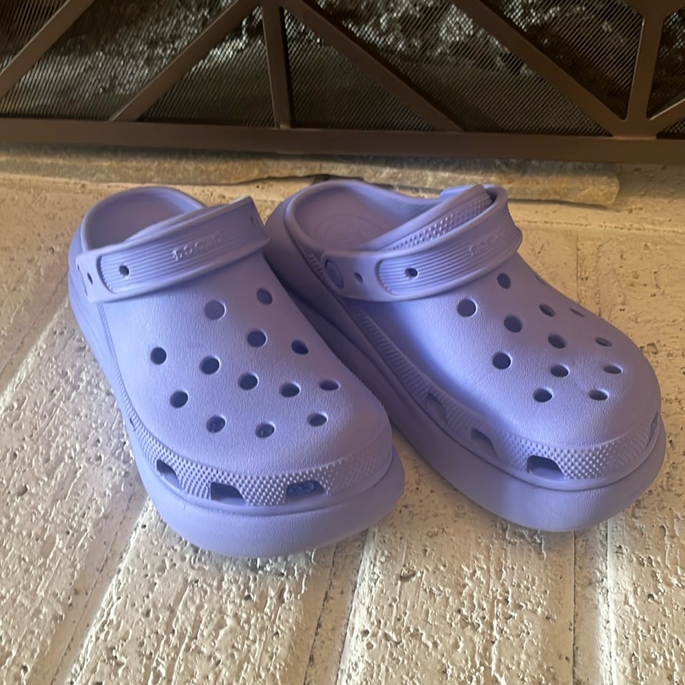 CROCS Women's Platform Shoes in Lavender